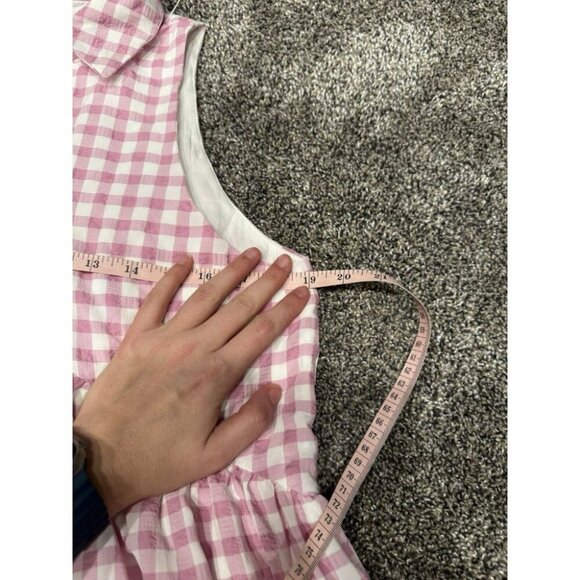 NWT Clara Pink Gingham Dress Checkered Cute Summer Medium - Picture 3 of 5